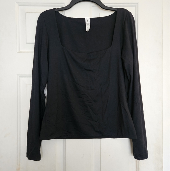 NWOT 90 Degree Reflex Classic Black Long Sleeve Blouse XL - Picture 1 of 4